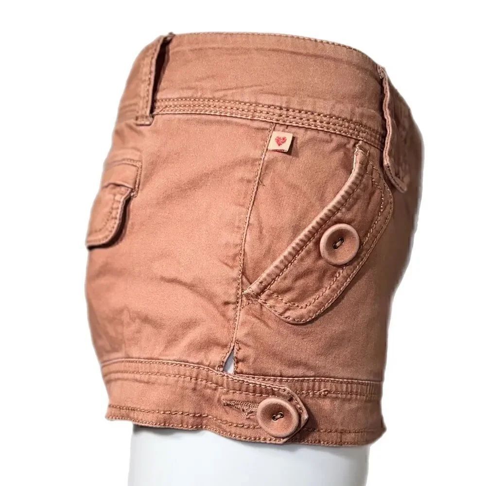 XOXO Rustic Cargo Short Shorts (Size 1/2) - Picture 3 of 7